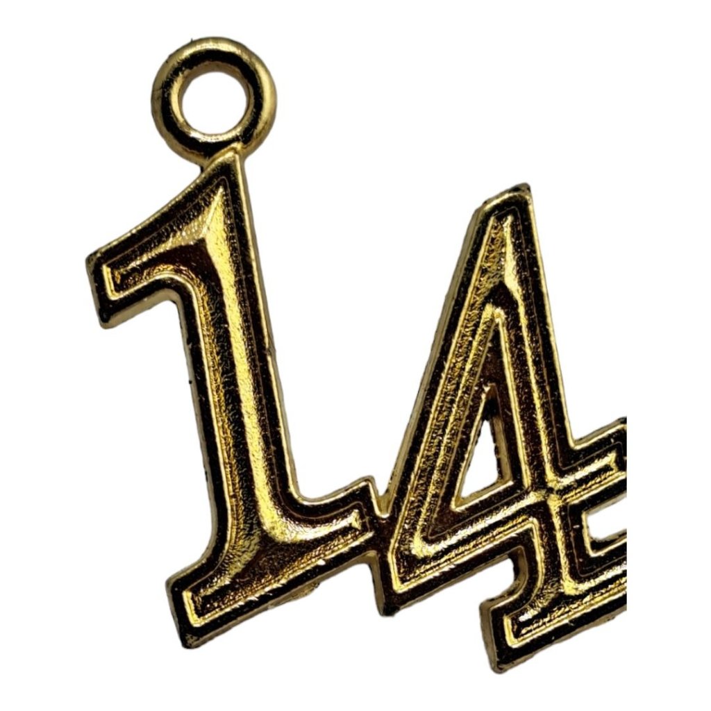 Graduation Tassel Pendant Golden Charm 2014 Jostens Grad, Celebration, Goal